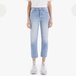 MOTHER SUPERIOR Tomcat Bless You Jeans Anke Light Wash Slightly Distressed 27